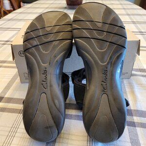 Black Clark Sandals - Size 12